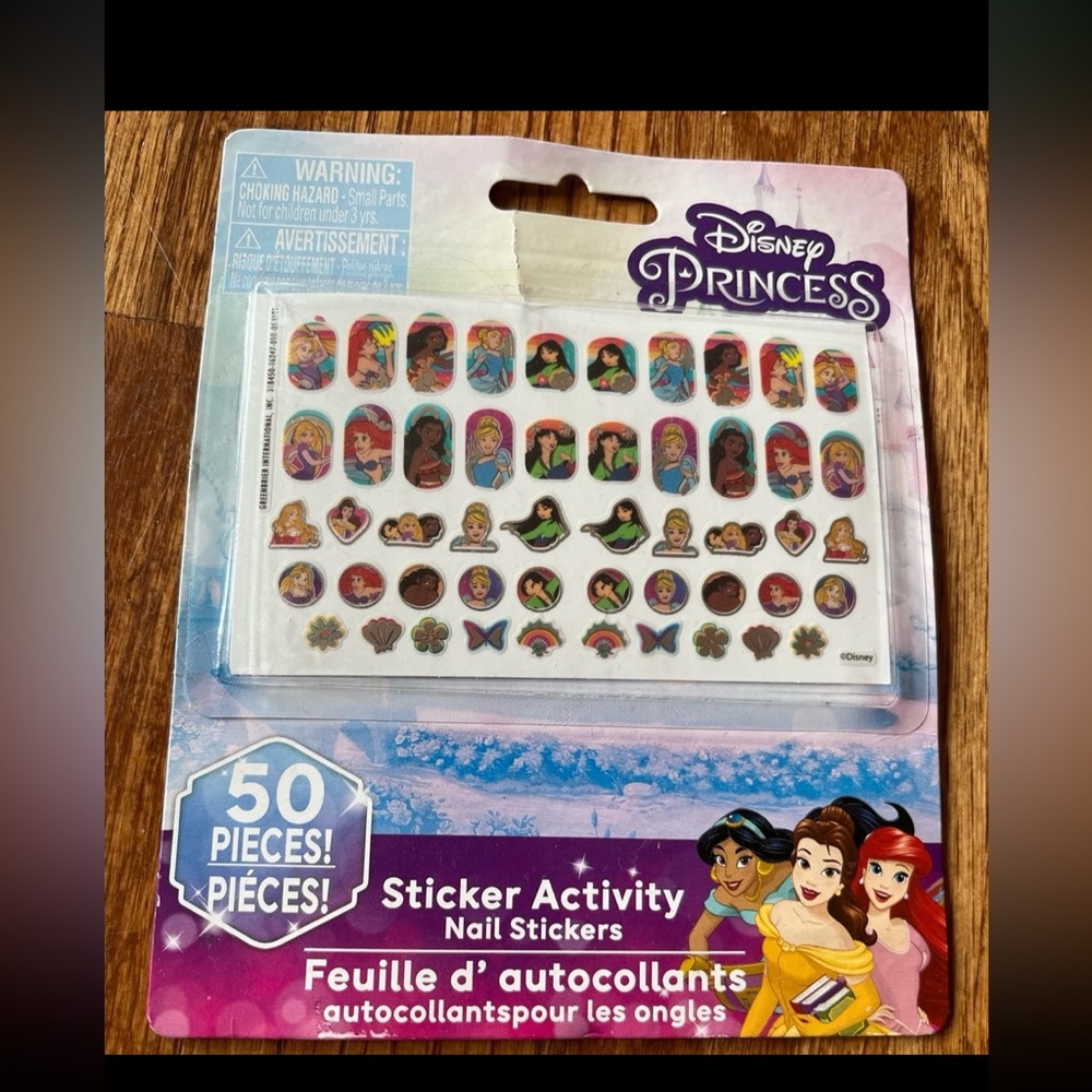 Nip - Disney Princess nail stickers.